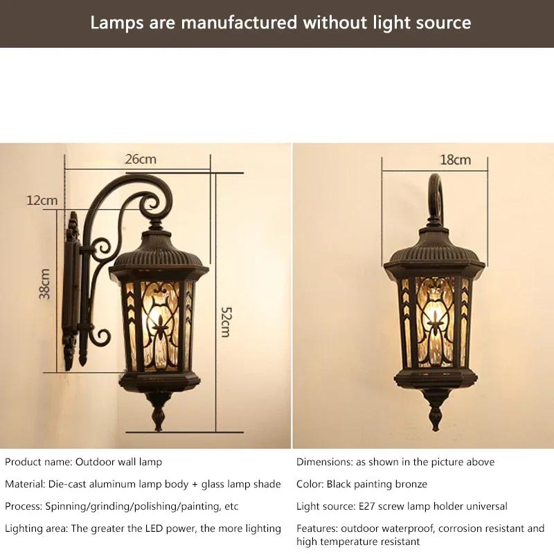Водонепроницаемый настенный светильник в европейском стиле, ретро-винтажный светильник для крыльца, европейский уличный настенный светильник, американское ретро-наружное освещение No light source
Водонепроницаемый настенный светильник в европейском стиле, ретро-винтажный светильник для крыльца, европейский уличный настенный светильник, американское ретро-наружное освещение No light source