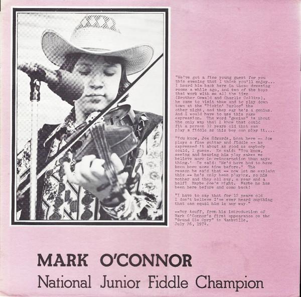 LP Record MARK OCONNOR National Junior Fiddle Champion 0046 Rounder Records 1975 US CountryFolk Used
LP Record MARK OCONNOR National Junior Fiddle Champion 0046 Rounder Records 1975 US CountryFolk Used