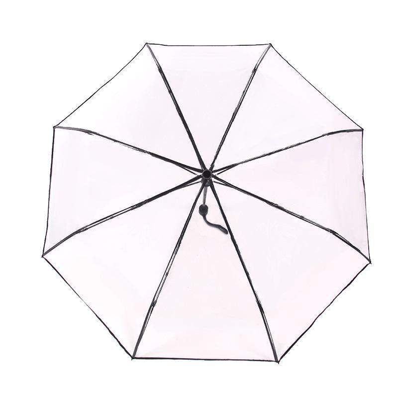 Transparent Folding Non-automatic Umbrella Men Ripple Edge Black Business Rain Umbrella Women Plastic Clear Ladies Parasol
Transparent Folding Non-automatic Umbrella Men Ripple Edge Black Business Rain Umbrella Women Plastic Clear Ladies Parasol