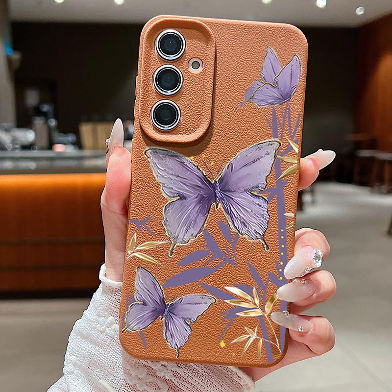 Gilded Purple Butterfly Pattern Case For Samsung Galaxy A57 A56 A55 A54 5G A53 A37 A36 A35 A34 A26 A25 A17 A16 A15 A14 Leather Texture Silicone Cover Samsung A57 5G коричневий
Gilded Purple Butterfly Pattern Case For Samsung Galaxy A57 A56 A55 A54 5G A53 A37 A36 A35 A34 A26 A25 A17 A16 A15 A14 Leather Texture Silicone Cover Samsung A57 5G коричневий