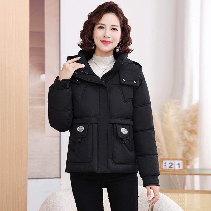 Cotton jacket women s short 2025 winter new fashionable loose slimming large pocket warm cotton jacket M чёрный
Cotton jacket women s short 2025 winter new fashionable loose slimming large pocket warm cotton jacket M чёрный