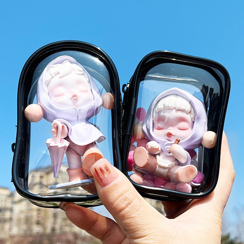 Portable Transparent PVC Organizer Box Bag Toy Storage Zipper Pouch for Doll Toy C Style чорний
Portable Transparent PVC Organizer Box Bag Toy Storage Zipper Pouch for Doll Toy C Style чорний