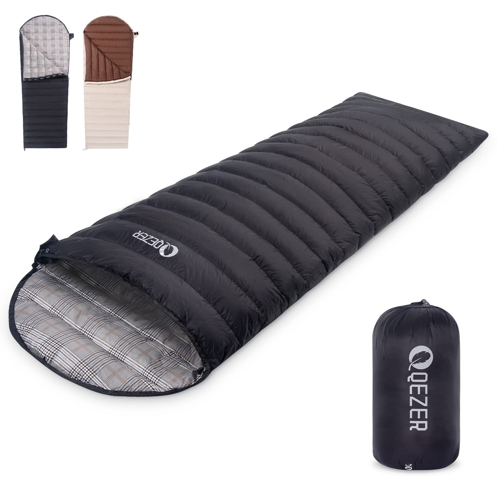 QEZER Down Sleeping Envelope Type Sleeping Suitable for 3 and 600FP 400T Water Ultra Connectable for 2 For Sleeping in the Mountain and Includes
QEZER Down Sleeping Envelope Type Sleeping Suitable for 3 and 600FP 400T Water Ultra Connectable for 2 For Sleeping in the Mountain and Includes