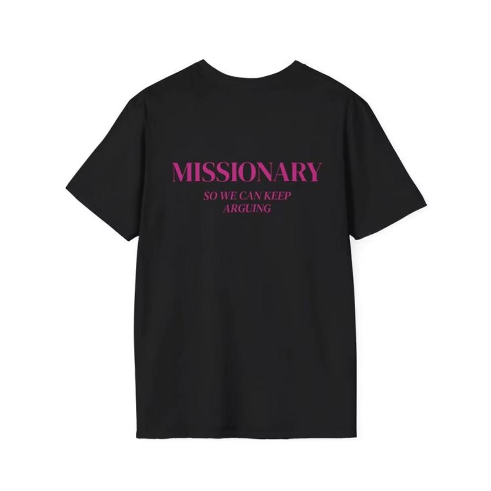 Missionary Style Lets Continue The Debate Smiley Face Women Tshirt Suitable for Fashion Lovers Tshirt A Gift Casual Everyday 4XL
Missionary Style Lets Continue The Debate Smiley Face Women Tshirt Suitable for Fashion Lovers Tshirt A Gift Casual Everyday 4XL