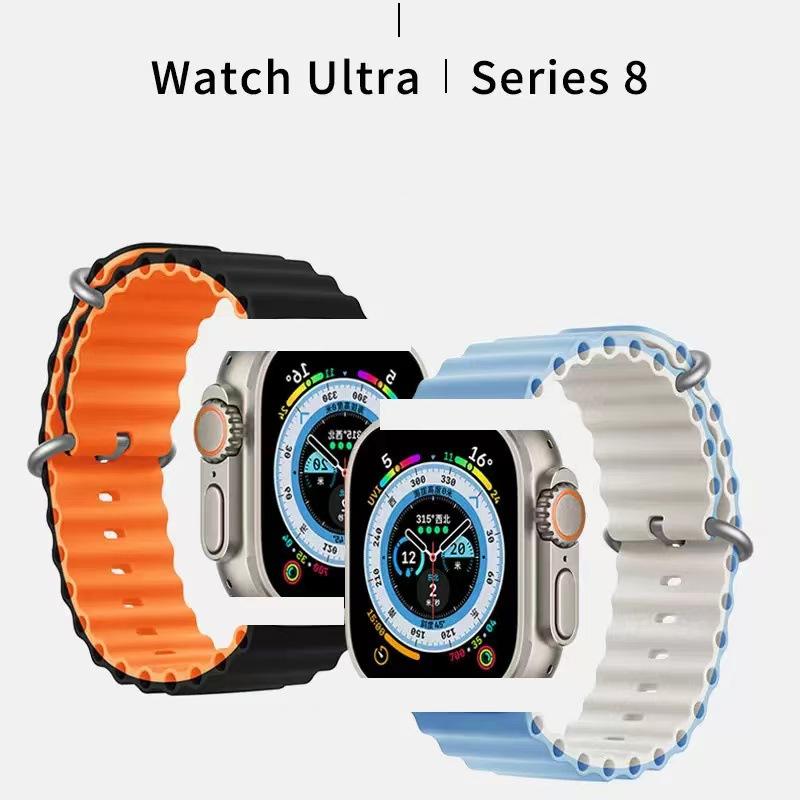 Ремешок Apple Ocean подходит для спортивного двухцветного силиконового ремешка iwatch 8/7/se/ultra
Ремешок Apple Ocean подходит для спортивного двухцветного силиконового ремешка iwatch 8/7/se/ultra