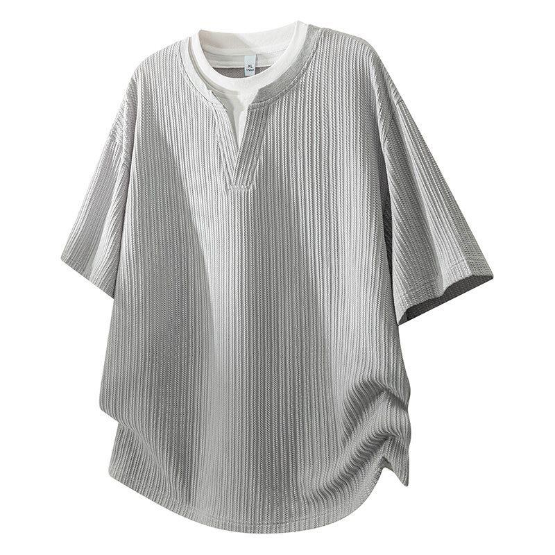 Men s Summer Trendy Casual Loose Fit Two-Piece Look Henley T-Shirt M
Men s Summer Trendy Casual Loose Fit Two-Piece Look Henley T-Shirt M