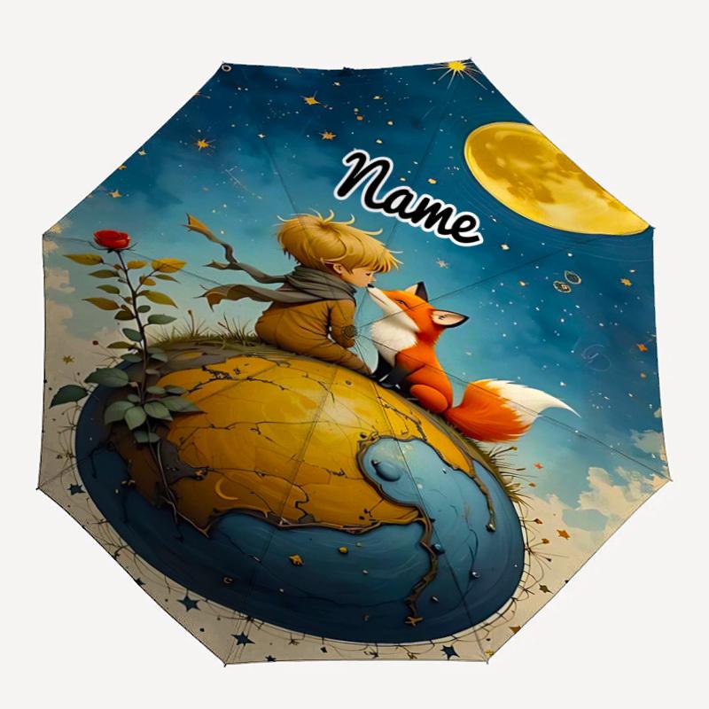 1PC Moonlit Friendship The Little Prince Custom Name Automatic Open/Close, 8-Rib Durable Frame Compact Travel Umbrella for Men & Women D1222001
1PC Moonlit Friendship The Little Prince Custom Name Automatic Open/Close, 8-Rib Durable Frame Compact Travel Umbrella for Men & Women D1222001