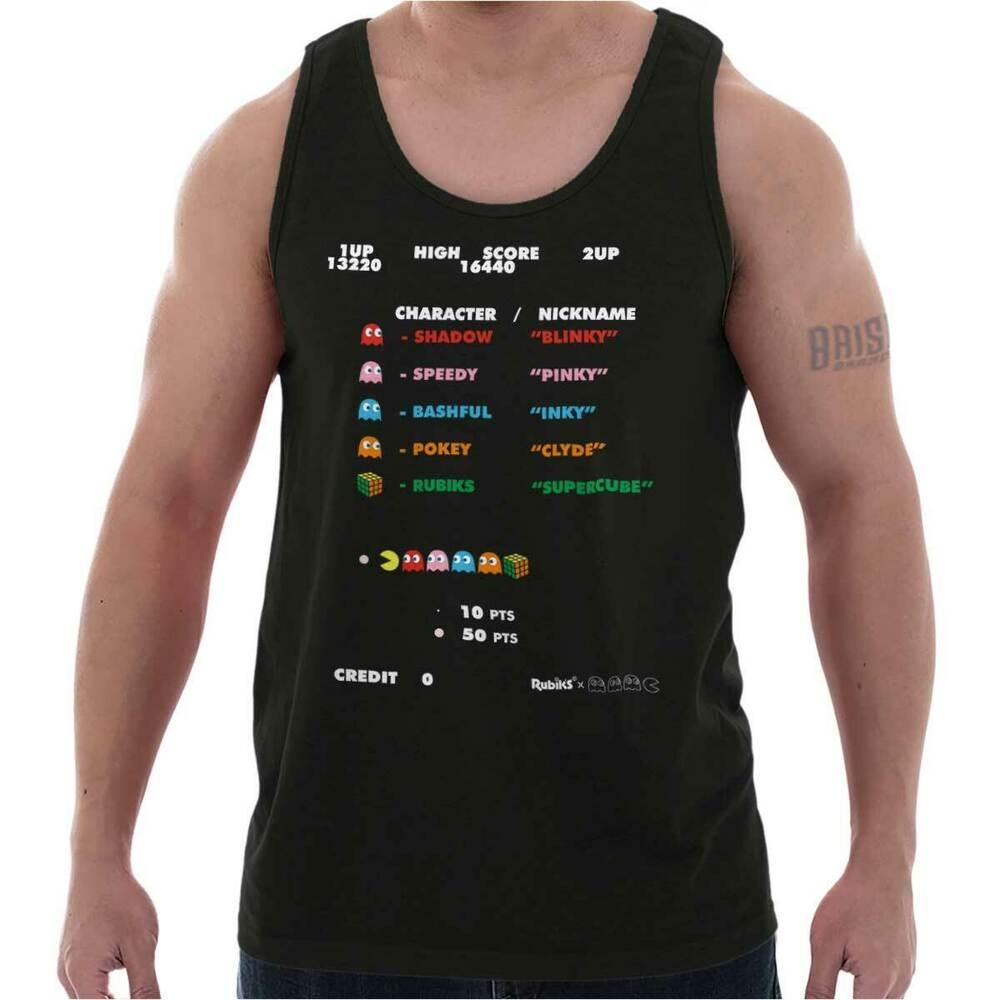 Майка для взрослых, футболка унисекс, футболки, аркада, кубик Рубика Pac-Man, видеоигра
Майка для взрослых, футболка унисекс, футболки, аркада, кубик Рубика Pac-Man, видеоигра