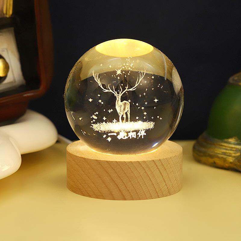 Unique 3D Crystal Ball Lamp with Galaxy and Planetary Projections USB Night Light for Cozy Atmosphere Plasma Ball 60MM
Unique 3D Crystal Ball Lamp with Galaxy and Planetary Projections USB Night Light for Cozy Atmosphere Plasma Ball 60MM