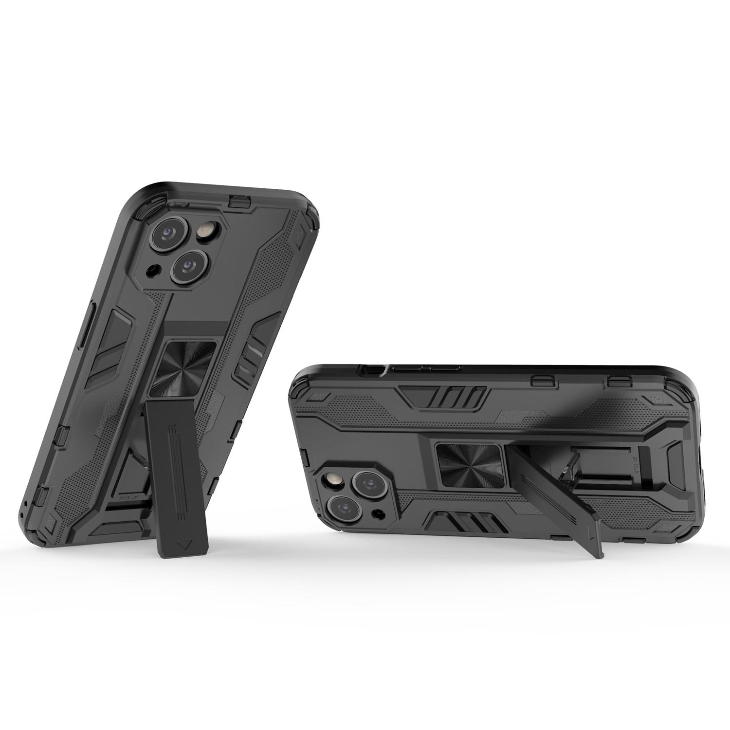 For iPhone 14 6.1 inch Flexible TPU Hard PC Shockproof Case Kickstand Hands-free Back Cover Black
For iPhone 14 6.1 inch Flexible TPU Hard PC Shockproof Case Kickstand Hands-free Back Cover Black