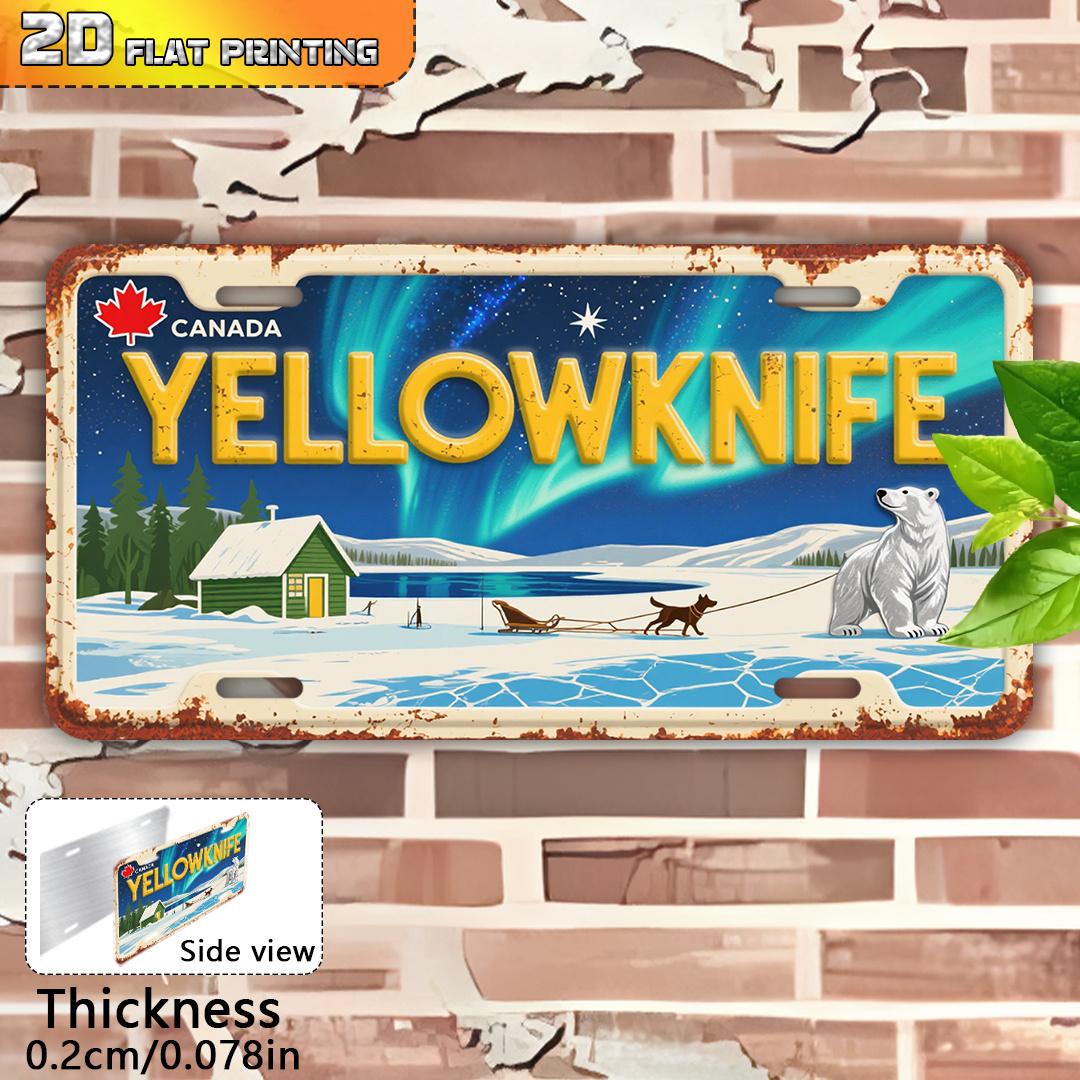 D Flat Vintage Yellowknife Canada Metal Sign cm x cm Retro Northern Wall Art with Aurora Borealis Moose Canadia 15x30cm(5.9x7.8inch)
D Flat Vintage Yellowknife Canada Metal Sign cm x cm Retro Northern Wall Art with Aurora Borealis Moose Canadia 15x30cm(5.9x7.8inch)