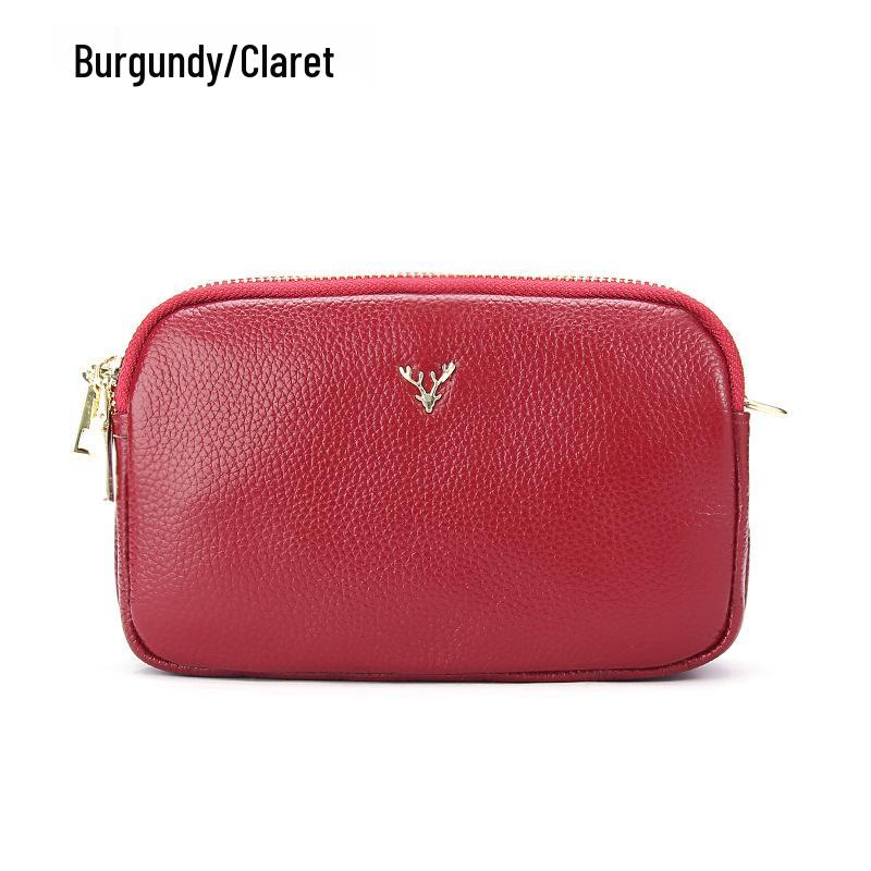 Women s Genuine Leather Korean Style One-Shoulder Small Square Crossbody Bag with Three-Layer Zipper and Small Deer Head Design бордовый
Women s Genuine Leather Korean Style One-Shoulder Small Square Crossbody Bag with Three-Layer Zipper and Small Deer Head Design бордовый