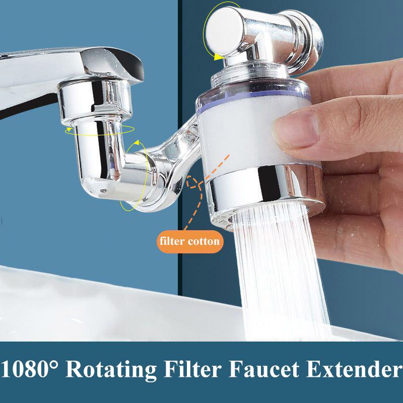 Filter Faucet 1080° Universal Water Outlet Extender Multi-function Adapter Bathroom Washbasin Splash Head
Filter Faucet 1080° Universal Water Outlet Extender Multi-function Adapter Bathroom Washbasin Splash Head