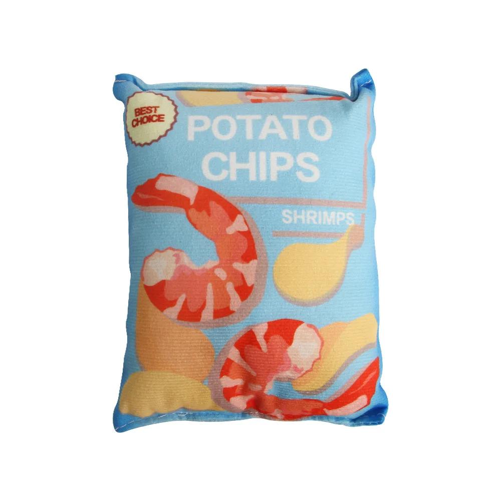 Pets Entertainment Potato Chips Stuffed Pillow Simulated Cat Bread Interactive Chewing Toys Dog Toy Training Dolls with Sound As shown picture синій
Pets Entertainment Potato Chips Stuffed Pillow Simulated Cat Bread Interactive Chewing Toys Dog Toy Training Dolls with Sound As shown picture синій