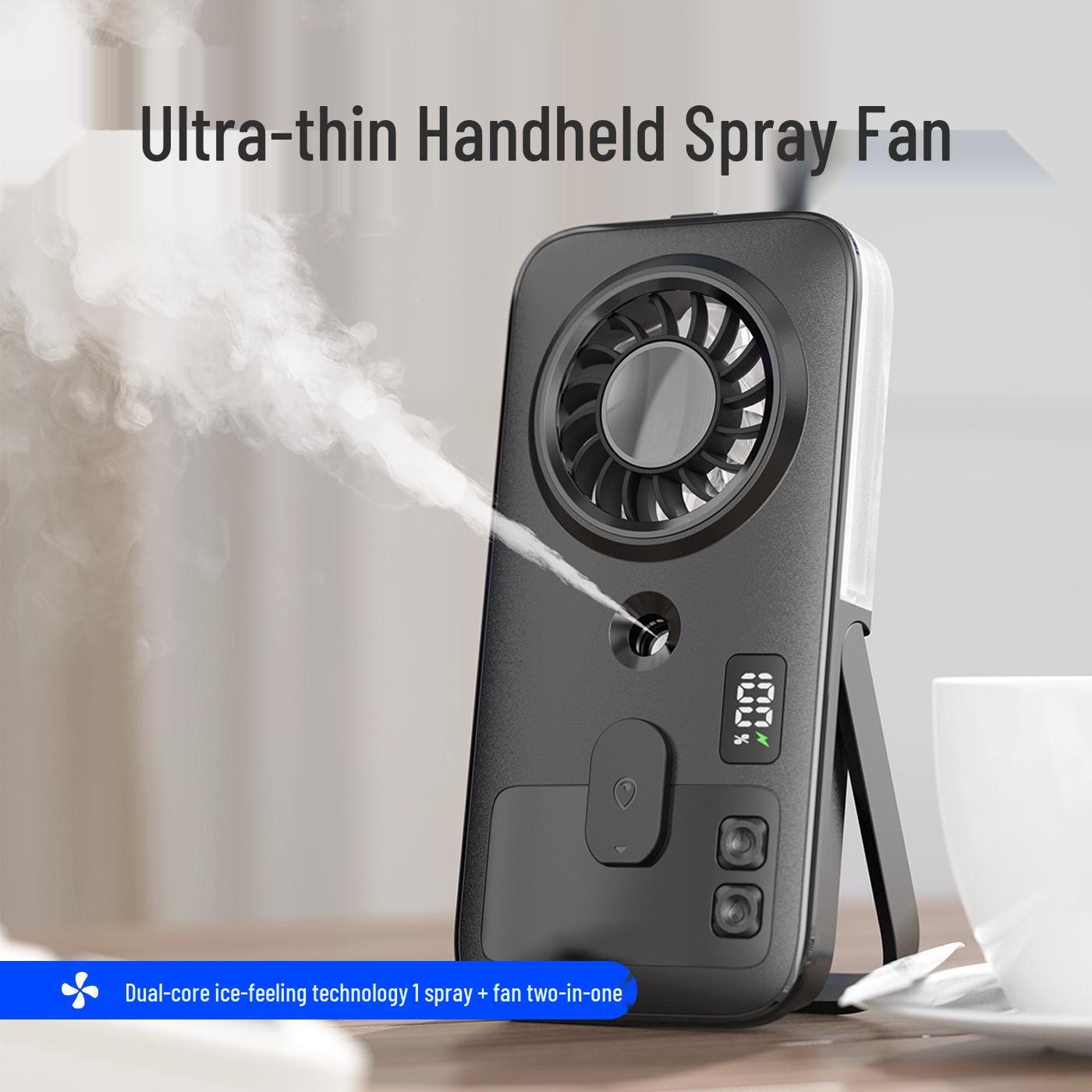2026 Portable Handheld USB Spray Fan with Digital Display and Humidifying Feature English Color Box + Bilingual Manual чорний
2026 Portable Handheld USB Spray Fan with Digital Display and Humidifying Feature English Color Box + Bilingual Manual чорний