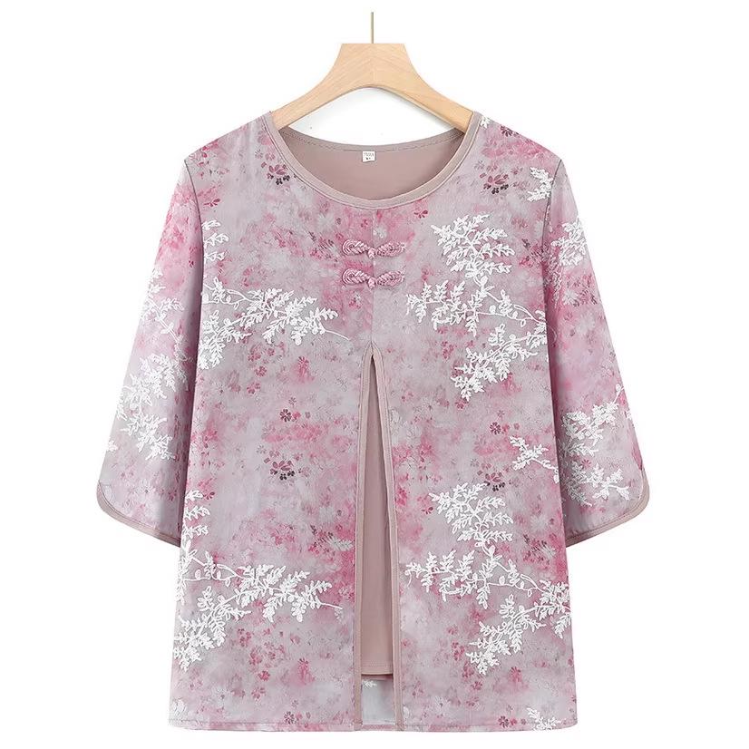 Mother s Day Breathable Mid-Sleeve Blouse for Middle-Aged and Elderly Women - Spring/Summer Style XL (85-100 jin) рожевий
Mother s Day Breathable Mid-Sleeve Blouse for Middle-Aged and Elderly Women - Spring/Summer Style XL (85-100 jin) рожевий