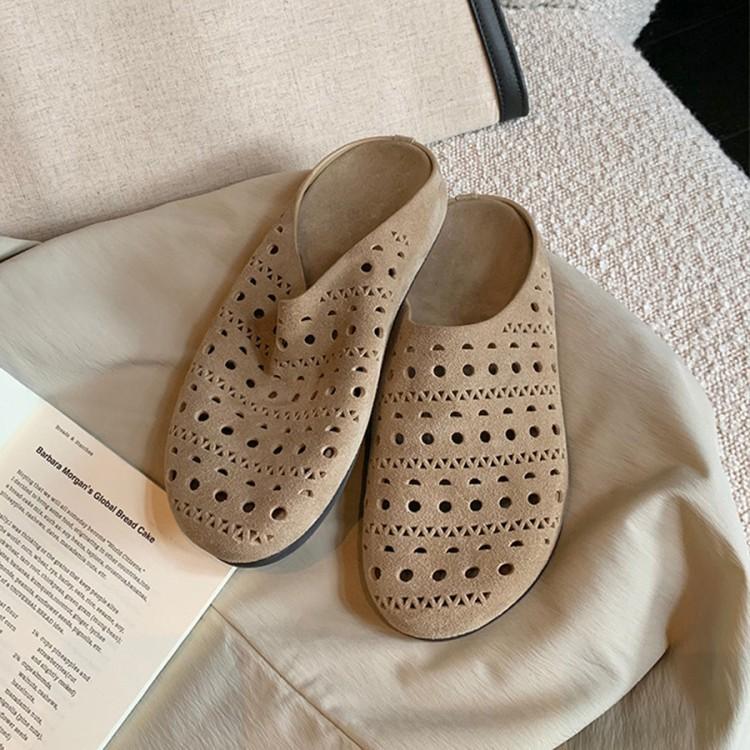 Cowhide genuine leather frosted hollow carved bag head half slippers women s summer wear thick-soled bread cool slippers 35
Cowhide genuine leather frosted hollow carved bag head half slippers women s summer wear thick-soled bread cool slippers 35