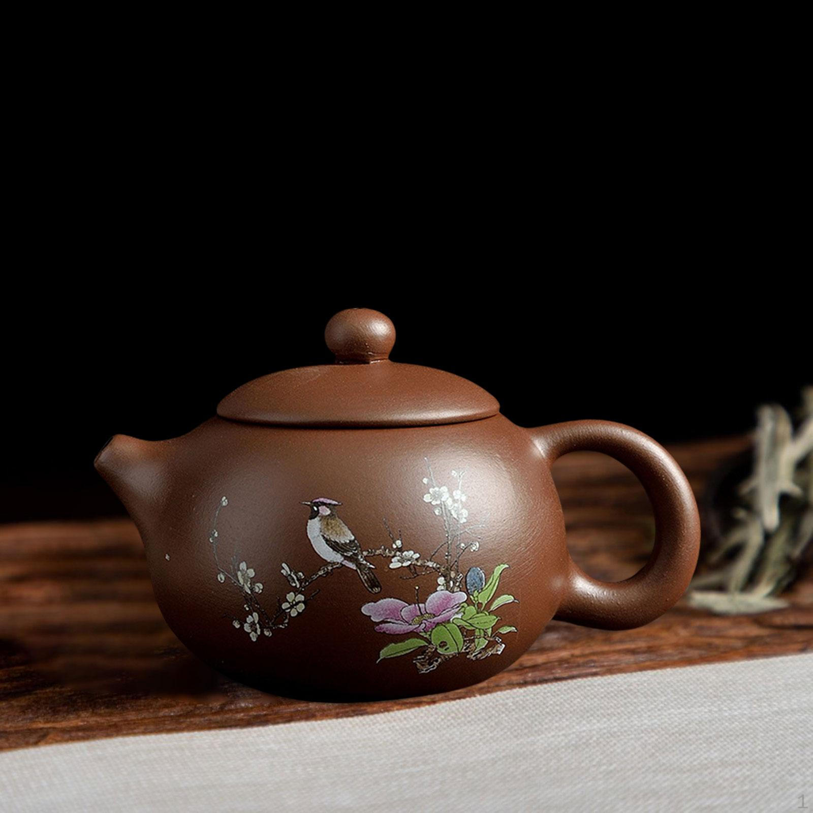Чайник, китайские чайники ручной работы для домашнего офиса, коллекционные предметы, чайная посуда, подарочное украшение, свободная рука 170ml Bird