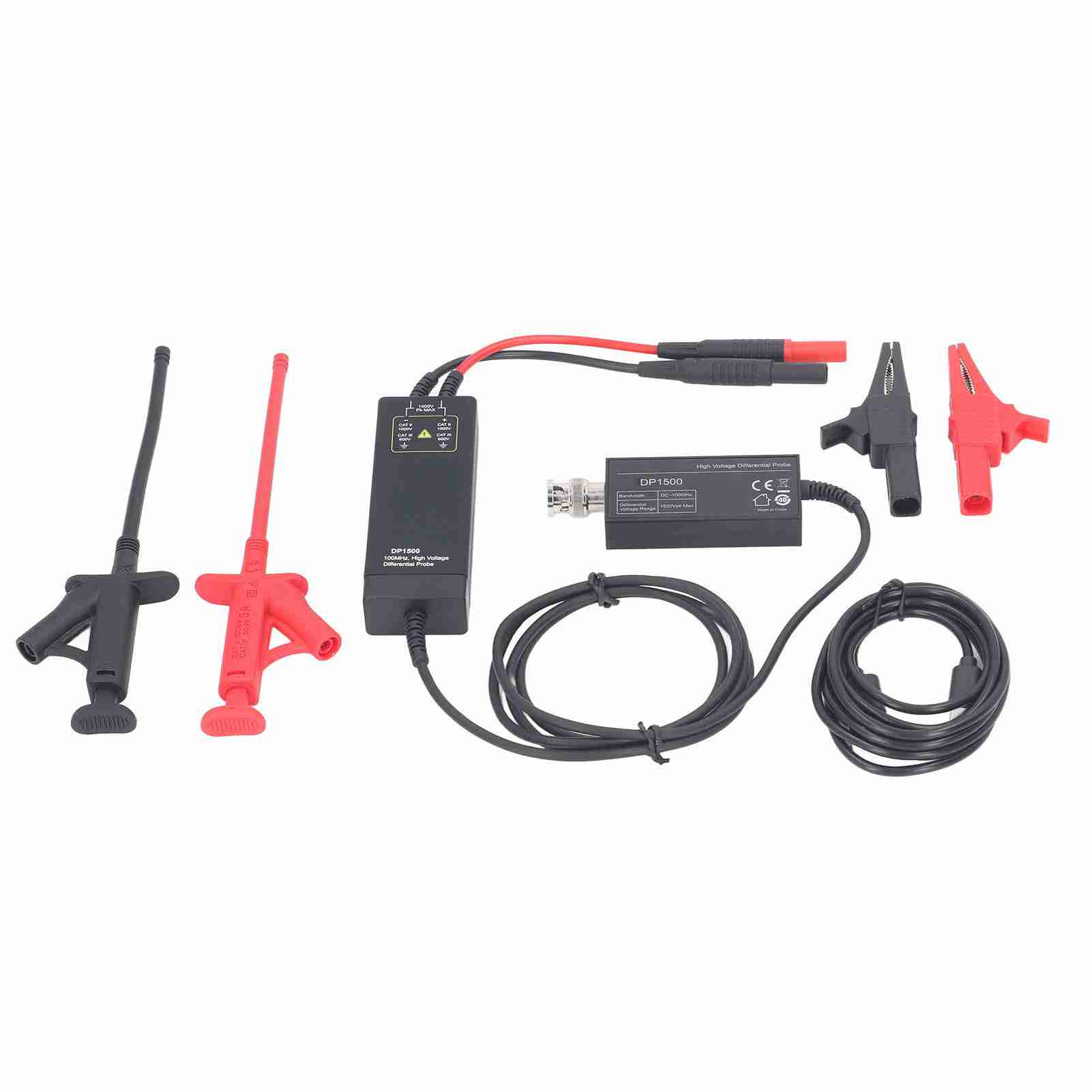 Oscilloscope Probe Kit 100mHz High Voltage Differential Universal Accessories Set 1500V
Oscilloscope Probe Kit 100mHz High Voltage Differential Universal Accessories Set 1500V