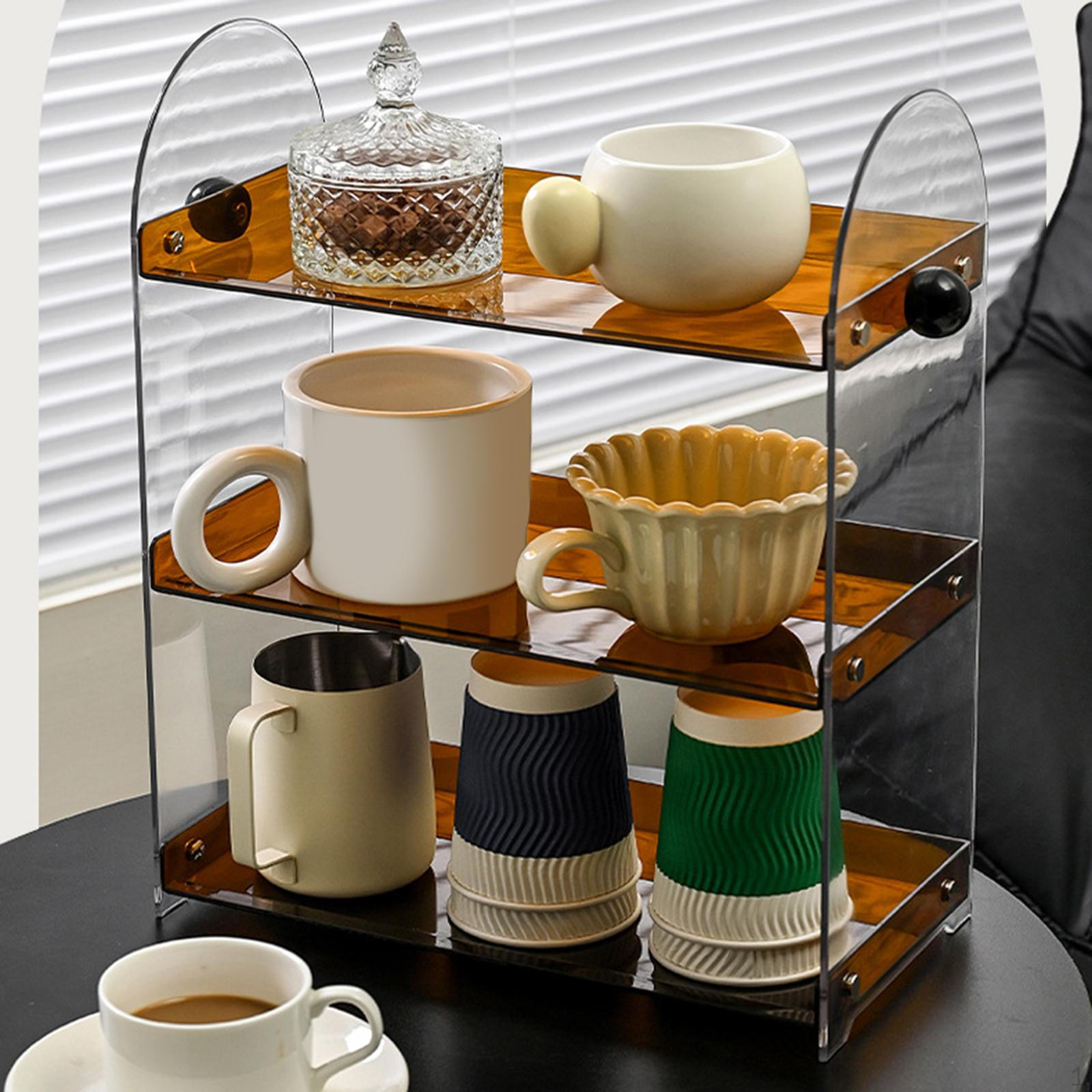 Coffee Mug Holder Countertop Organizer Multifunctional Cup Display Shelf Kitchen Counter for коричневий
Coffee Mug Holder Countertop Organizer Multifunctional Cup Display Shelf Kitchen Counter for коричневий