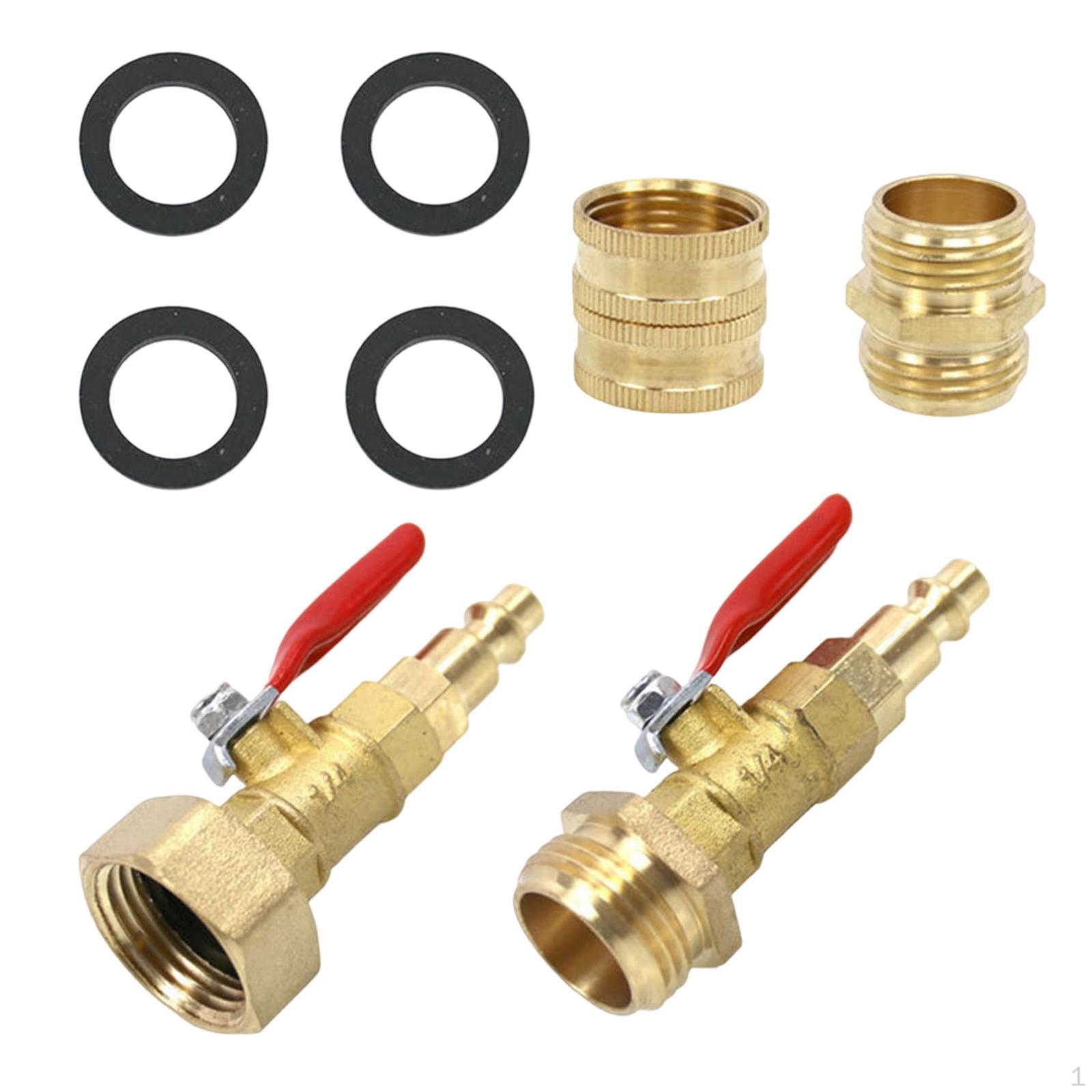 Winterize Blowout Adapter Set for RV, with 1/4 Plug 3/4 inch Female Male Ght Thread Widely
Winterize Blowout Adapter Set for RV, with 1/4 Plug 3/4 inch Female Male Ght Thread Widely