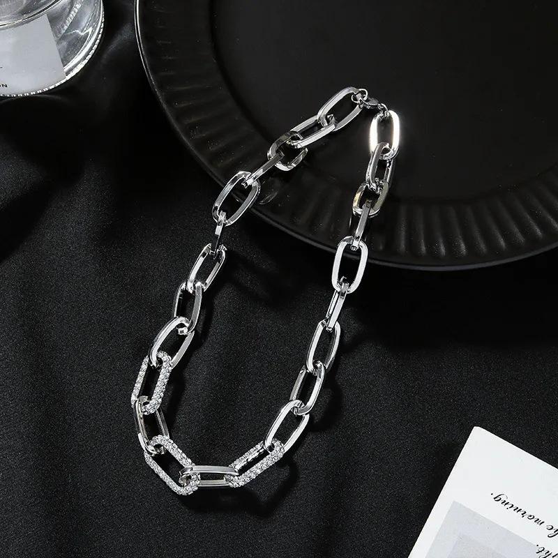 Exaggerated Thick Chain Women s Necklace, Hip-hop Micro Inlaid Niche Design, Trendy Necklace for Women 40CM
Exaggerated Thick Chain Women s Necklace, Hip-hop Micro Inlaid Niche Design, Trendy Necklace for Women 40CM