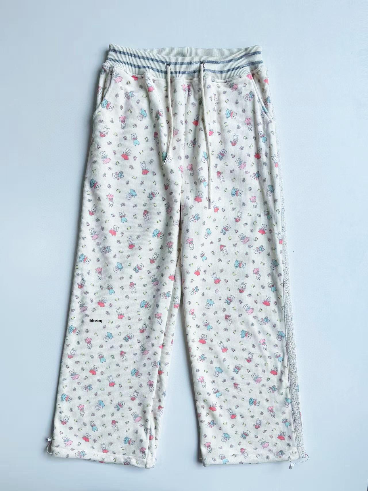 Nayeon Sweet Rabbit Print Lace Velvet Pants - Autumn/Winter Style One Size брудно-білий
Nayeon Sweet Rabbit Print Lace Velvet Pants - Autumn/Winter Style One Size брудно-білий