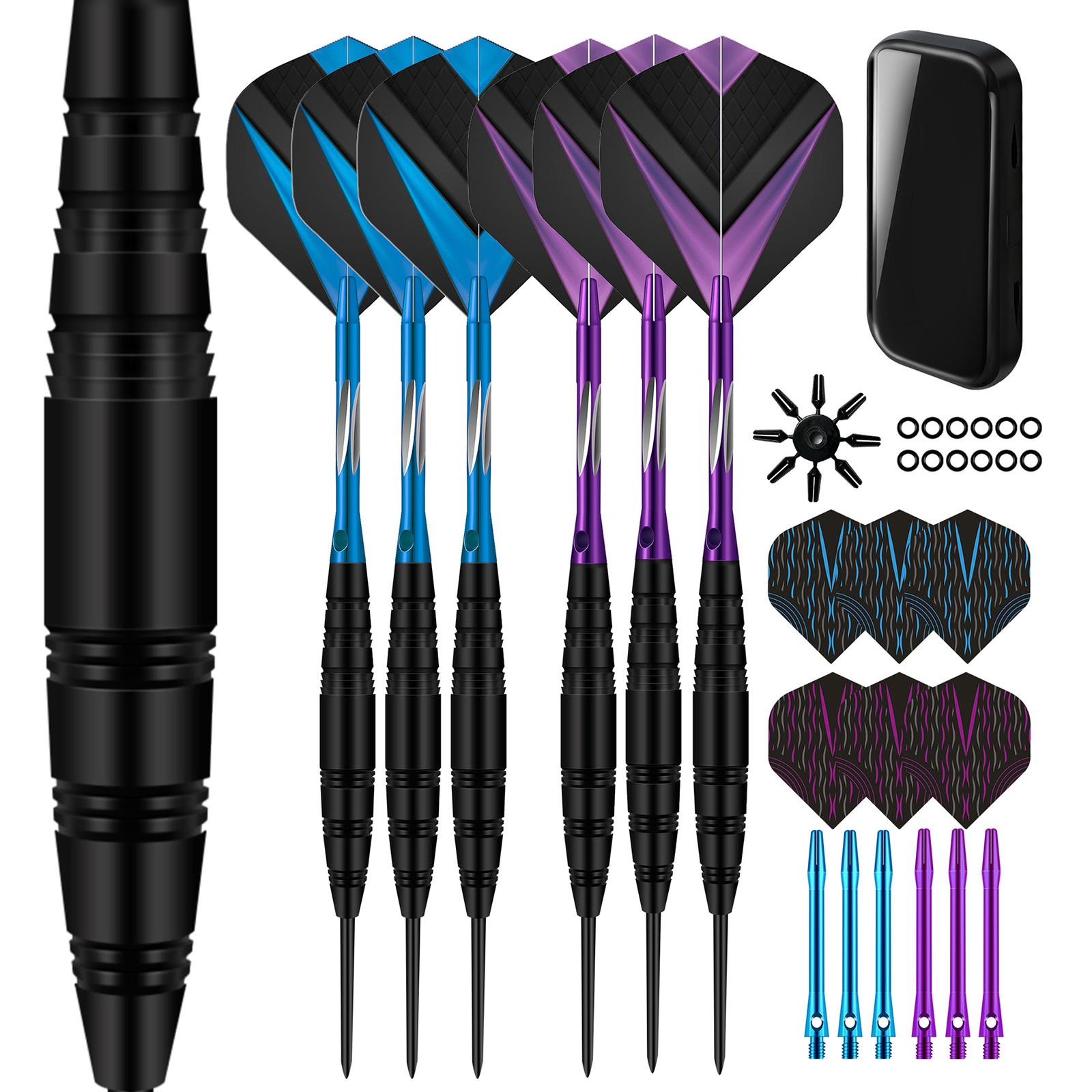 1 Set Professional Steel Darts Needle Set Aluminum Shafts Metal Steel Tip Darts With Carrying Case Darts Accessories фіолетовий/синій
1 Set Professional Steel Darts Needle Set Aluminum Shafts Metal Steel Tip Darts With Carrying Case Darts Accessories фіолетовий/синій