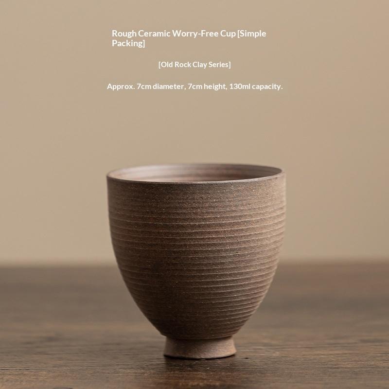 Coarse Pottery Teacup Vintage Old Rock Clay Master Cup Handmade Tasting Cup Single Small Cup Tea Bowl 200ml
Coarse Pottery Teacup Vintage Old Rock Clay Master Cup Handmade Tasting Cup Single Small Cup Tea Bowl 200ml