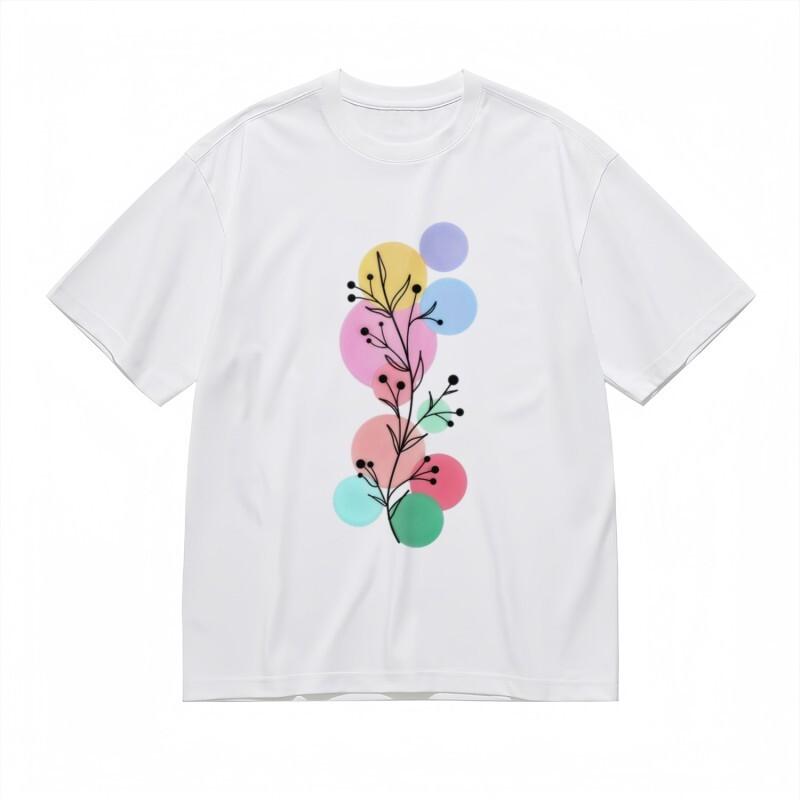 Women s Breathable Classic T-Shirt Vibrant Dots with Leaf Pattern Design Tee S
Women s Breathable Classic T-Shirt Vibrant Dots with Leaf Pattern Design Tee S