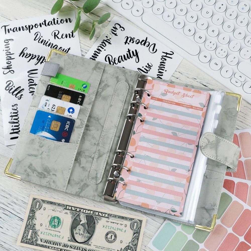 with Pen Holder A6 Binder Book PU Budget Notebook Exquisite Loose Leaf Book Office
with Pen Holder A6 Binder Book PU Budget Notebook Exquisite Loose Leaf Book Office