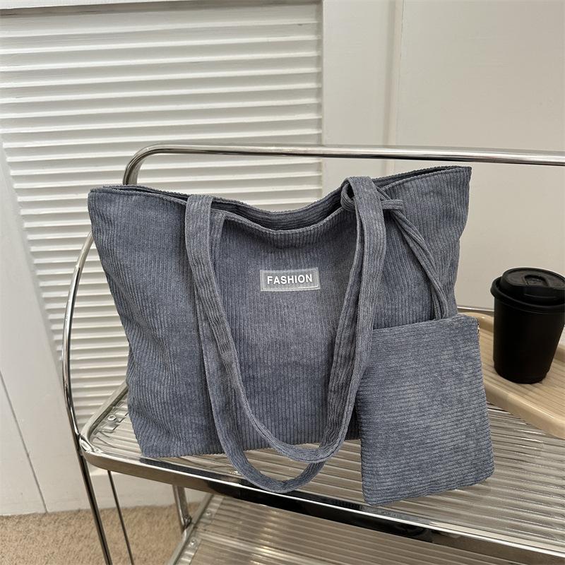 Корейский стиль Вельветовая полосатая сумка через плечо - Женская повседневная сумка-тоут для поездок
Корейский стиль Вельветовая полосатая сумка через плечо - Женская повседневная сумка-тоут для поездок