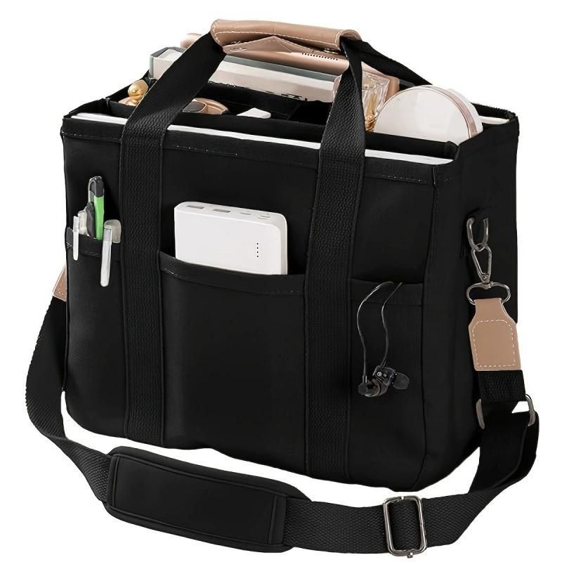 Women s Solid Color Fabric Storage Tote Bag, Large Capacity Multipurpose Carryall with Multiple Pockets, Lightweight Work & Travel Shoulder Bag чорний
Women s Solid Color Fabric Storage Tote Bag, Large Capacity Multipurpose Carryall with Multiple Pockets, Lightweight Work & Travel Shoulder Bag чорний