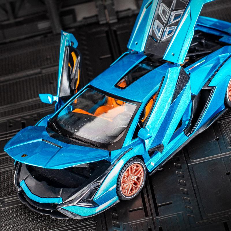 MY148 Модель спортивного автомобиля Lamborghini Lightning из сплава - 1:24 Игрушка со звуком и светом зелёный
MY148 Модель спортивного автомобиля Lamborghini Lightning из сплава - 1:24 Игрушка со звуком и светом зелёный