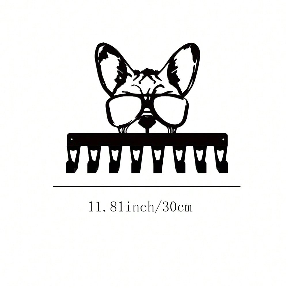 French Bulldog Key Hooks Heavy Iron Wall Decor with 8 Hooks Vintage Style Glasses Design
French Bulldog Key Hooks Heavy Iron Wall Decor with 8 Hooks Vintage Style Glasses Design