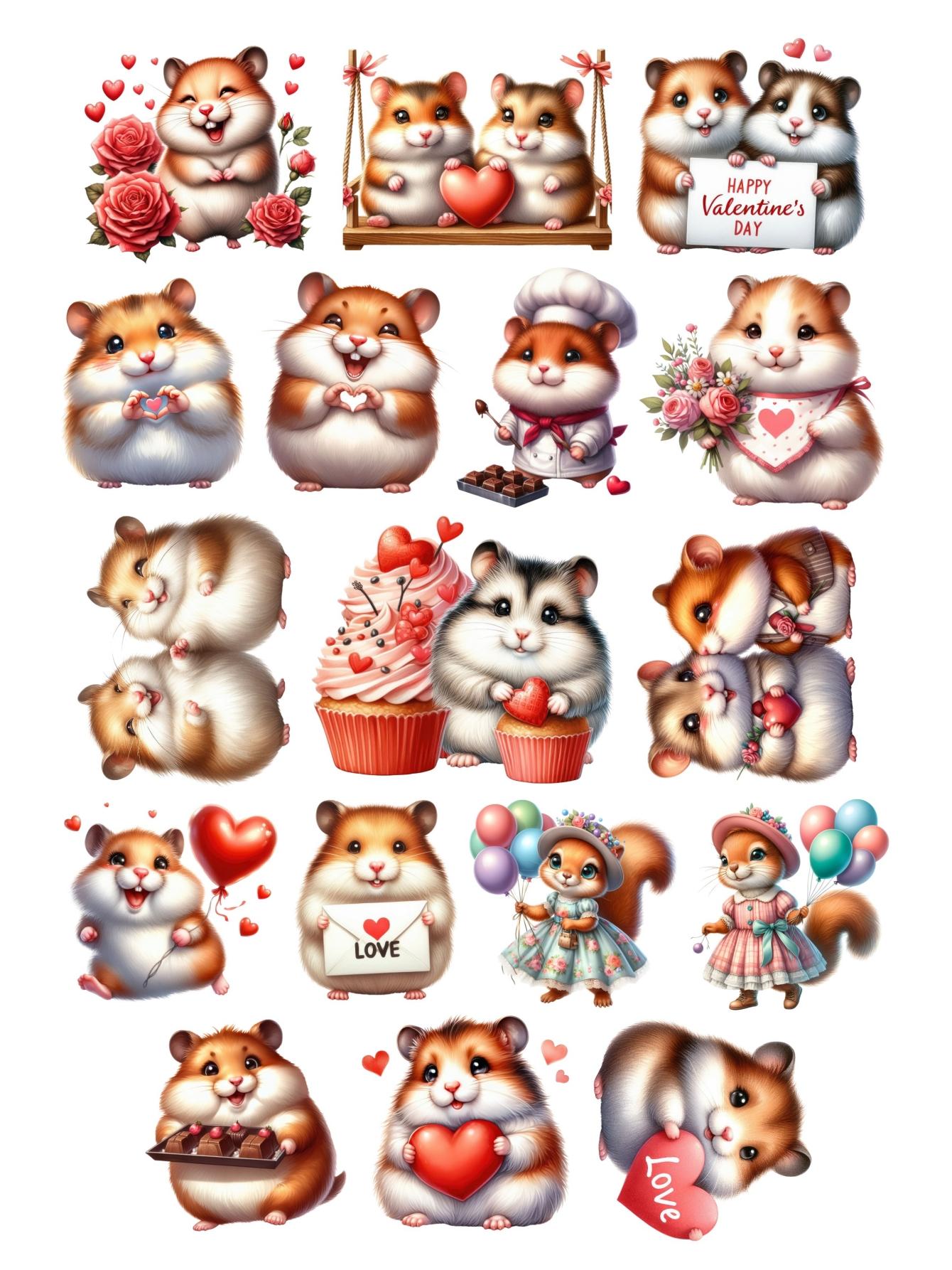 17pcs Cute Kawaii Valentine s Day Hamster Stickers Decal For Phone Car Case Laptop Album Diary Backpack Stickers stationary белый
17pcs Cute Kawaii Valentine s Day Hamster Stickers Decal For Phone Car Case Laptop Album Diary Backpack Stickers stationary белый