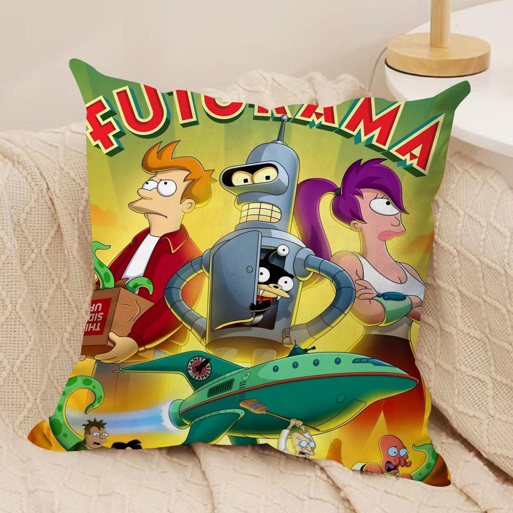 Anime FFuturama BBender Cushion Cover Silky Short Plush Invisible Zipper Dustproof Sofa Pillow Case For Home Decor 30x30cm
Anime FFuturama BBender Cushion Cover Silky Short Plush Invisible Zipper Dustproof Sofa Pillow Case For Home Decor 30x30cm