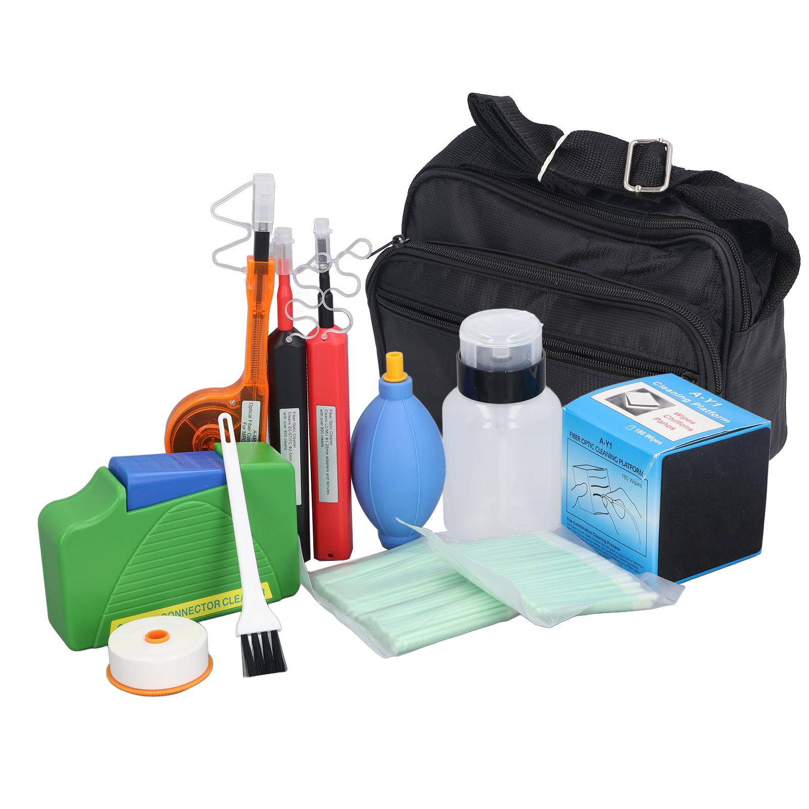 12 Pcs Fiber Optic Cleaning Kit 1.25mm 2.5mm SC FC ST LC MU MPO MTP Optical Fiber Connector Cleaner
12 Pcs Fiber Optic Cleaning Kit 1.25mm 2.5mm SC FC ST LC MU MPO MTP Optical Fiber Connector Cleaner