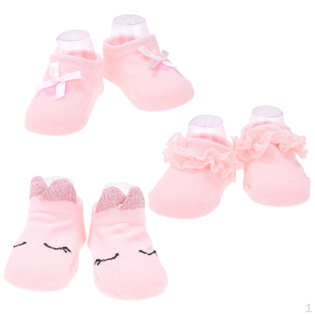 3 Pairs of Baby Newborn Infant Socks Anti Slip Floor Slipper Sock 1-3 Years_Light pink
3 Pairs of Baby Newborn Infant Socks Anti Slip Floor Slipper Sock 1-3 Years_Light pink