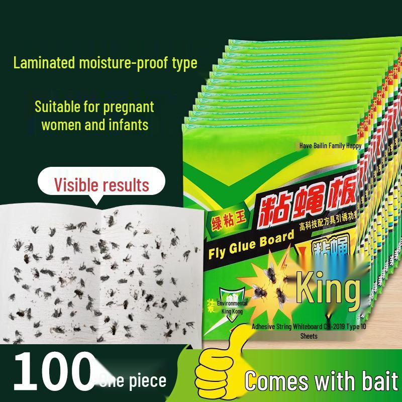 Self-Luring Sticky Fly Paper Board - Powerful Insect Trap & Mosquito Repellent for Home 10 Sheets - 1 Bag
Self-Luring Sticky Fly Paper Board - Powerful Insect Trap & Mosquito Repellent for Home 10 Sheets - 1 Bag