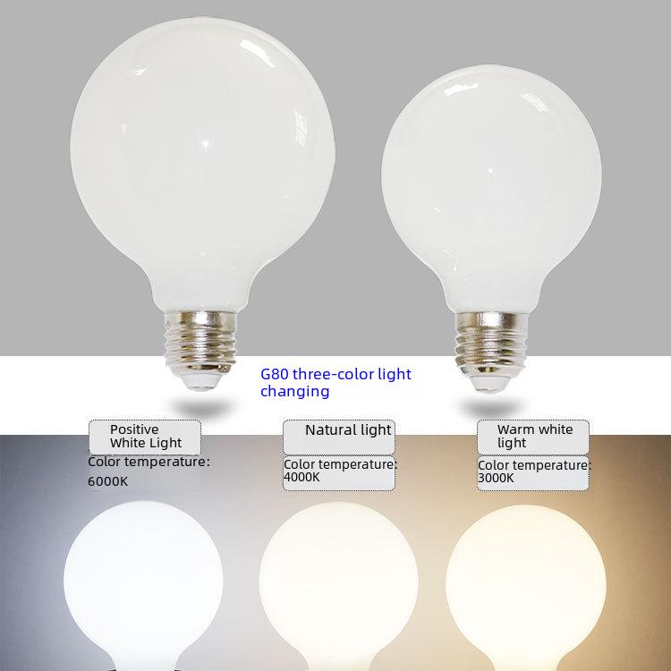 LED Milky White Dragon Ball Bulb - G45 G80 G95 Three-Color Changing Transparent Round Bulb G45
LED Milky White Dragon Ball Bulb - G45 G80 G95 Three-Color Changing Transparent Round Bulb G45