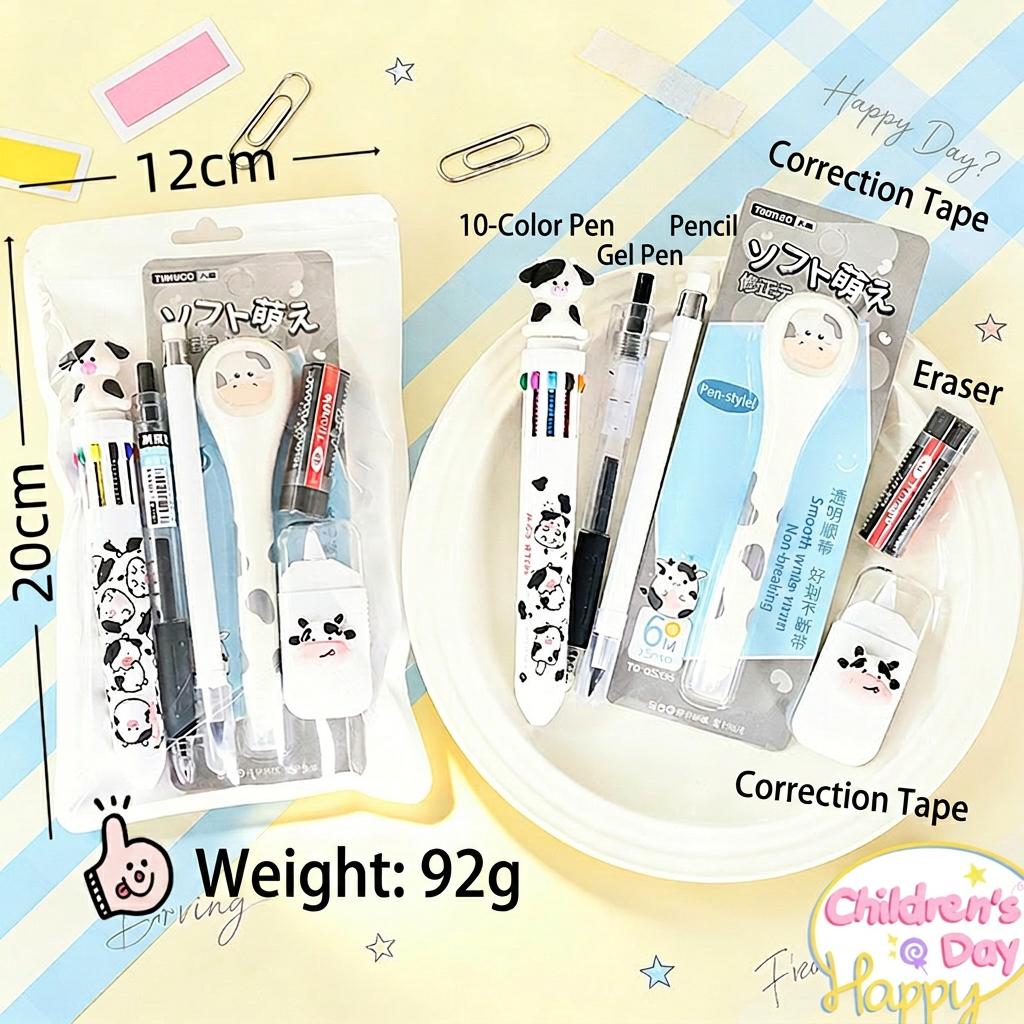 6pcs Cute Stationery Kit Kindergarten Writing Set Cartoon Stationery Set Lightweight Portable Writing Kit For Party Giveaway
6pcs Cute Stationery Kit Kindergarten Writing Set Cartoon Stationery Set Lightweight Portable Writing Kit For Party Giveaway