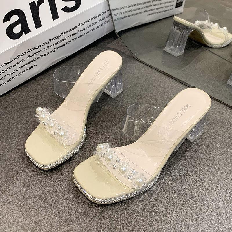 Xiaoxiangfeng прозрачные сандалии на толстом каблуке с кристаллами, женская летняя обувь 2025, новые жемчужные французские шлепанцы на высоком каблуке 40 хаки
Xiaoxiangfeng прозрачные сандалии на толстом каблуке с кристаллами, женская летняя обувь 2025, новые жемчужные французские шлепанцы на высоком каблуке 40 хаки