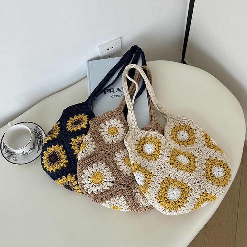 Leisure Boho Shoulder Bag Handmade Women s Tote Bag Fashion Crochet Knit Bag Travel Style 2
Leisure Boho Shoulder Bag Handmade Women s Tote Bag Fashion Crochet Knit Bag Travel Style 2