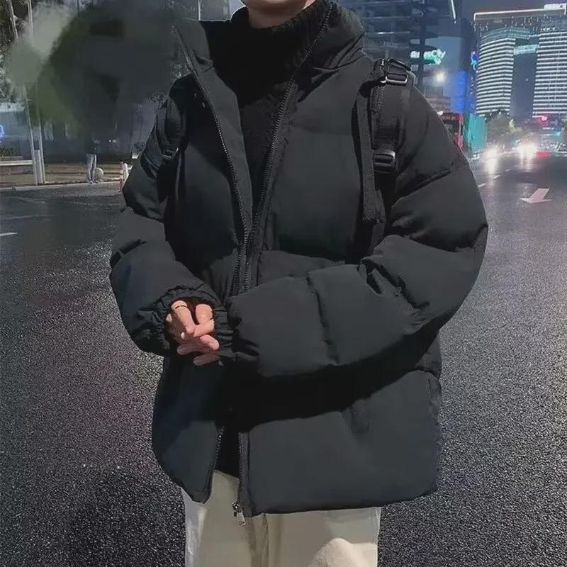 Мужская зимняя куртка с толстой хлопковой подкладкой — модный свободный крой, воротник-стойка, теплая куртка. XL чёрный
Мужская зимняя куртка с толстой хлопковой подкладкой — модный свободный крой, воротник-стойка, теплая куртка. XL чёрный