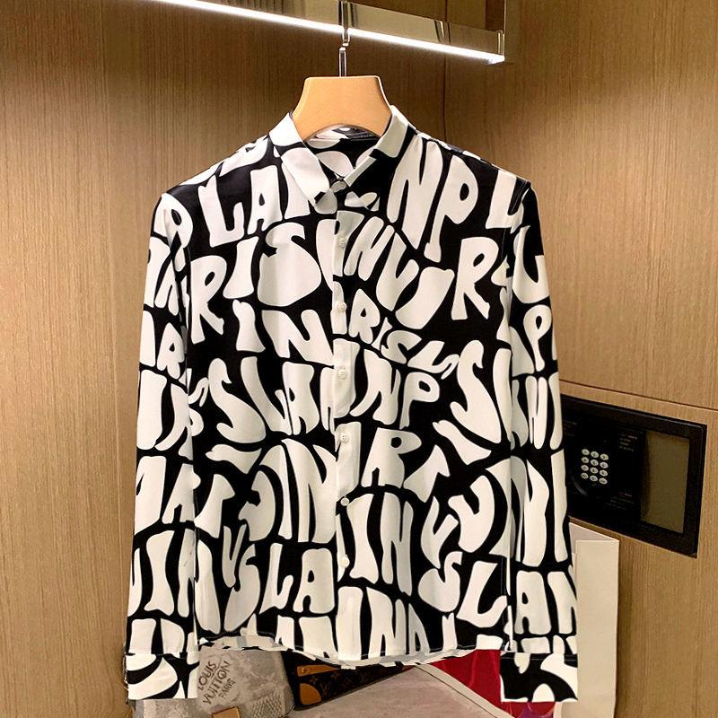 Модная тенденция весна-осень 2023 года Озорная и привлекательная повседневная личность Забавная печать букв Приталенная рубашка с длинным рукавом L чёрный
Модная тенденция весна-осень 2023 года Озорная и привлекательная повседневная личность Забавная печать букв Приталенная рубашка с длинным рукавом L чёрный