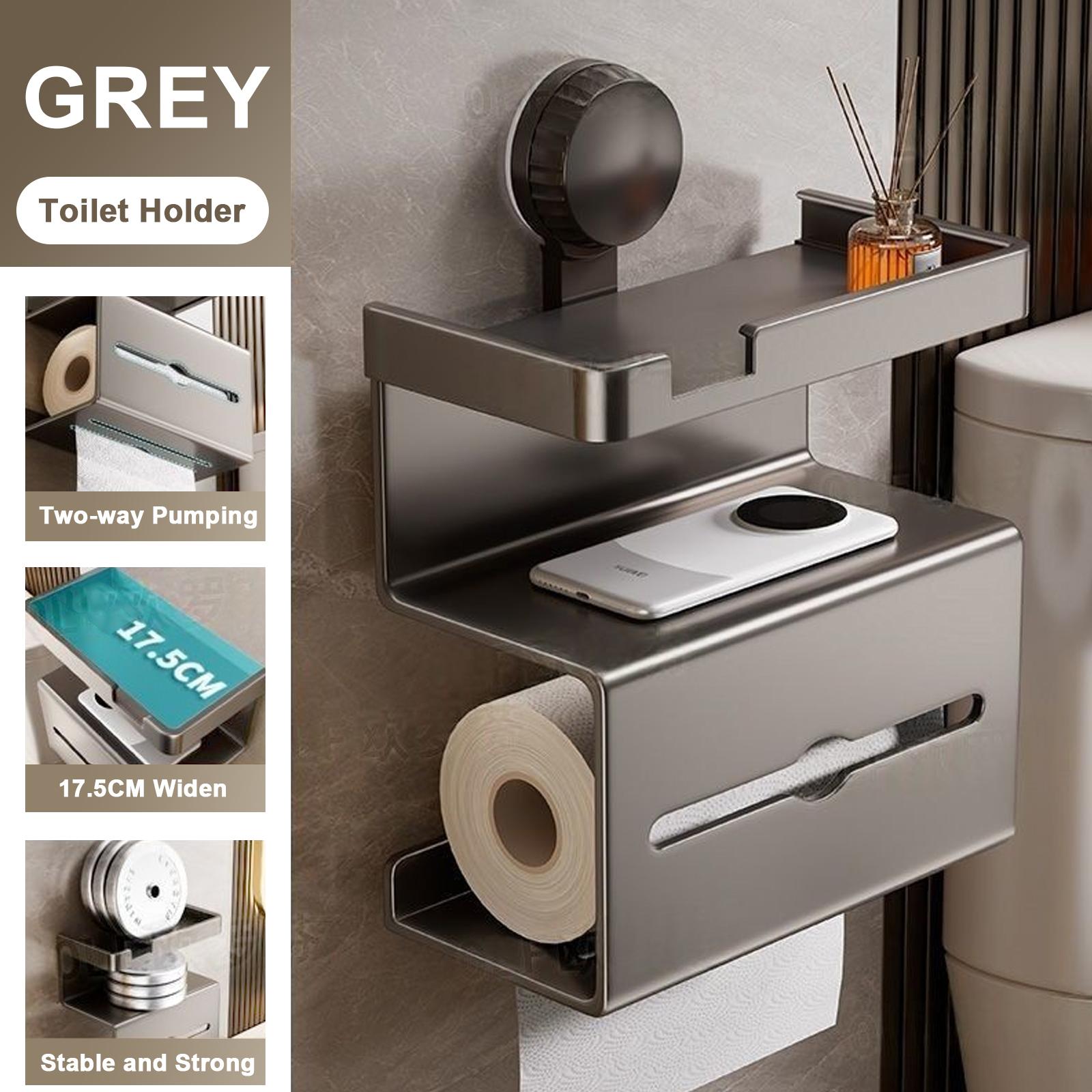Toilet Paper Holder Space Aluminum Wall Mounted Black Toilet Paper Roll Holder Bathroom Accessories Hardware Decor Storage Shelf серый
Toilet Paper Holder Space Aluminum Wall Mounted Black Toilet Paper Roll Holder Bathroom Accessories Hardware Decor Storage Shelf серый
