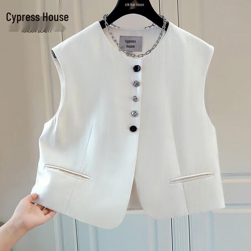 Cypress House Women s Round Neck Single-Breasted Vest M
Cypress House Women s Round Neck Single-Breasted Vest M
