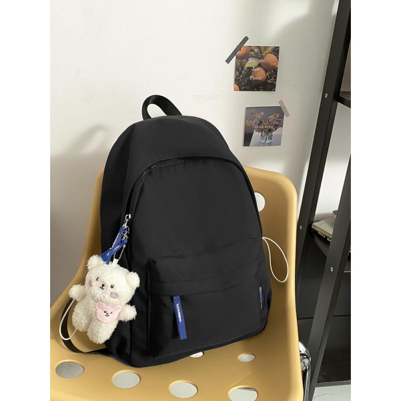 Осень Новый продукт Простой однотонный нейлоновый студенческий рюкзак чёрный
Осень Новый продукт Простой однотонный нейлоновый студенческий рюкзак чёрный