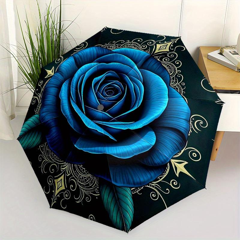 1pc Blue Rose Ornament Design Umbrella with Plastic Handle,Suitable for All Seasons Home Travel Outdoor UmbrellaM1262
1pc Blue Rose Ornament Design Umbrella with Plastic Handle,Suitable for All Seasons Home Travel Outdoor UmbrellaM1262